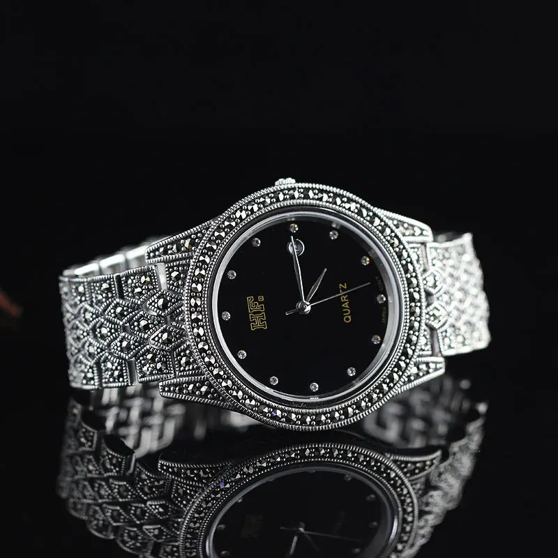 Ретро тайские серебряные ювелирные изделия из стерлингового серебра S925 Тайланд