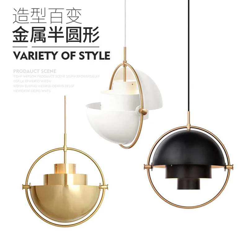 

Designer personality postmodern metal chandelier creative restaurant bedroom semicircle fashion Nordic variety chandelier led