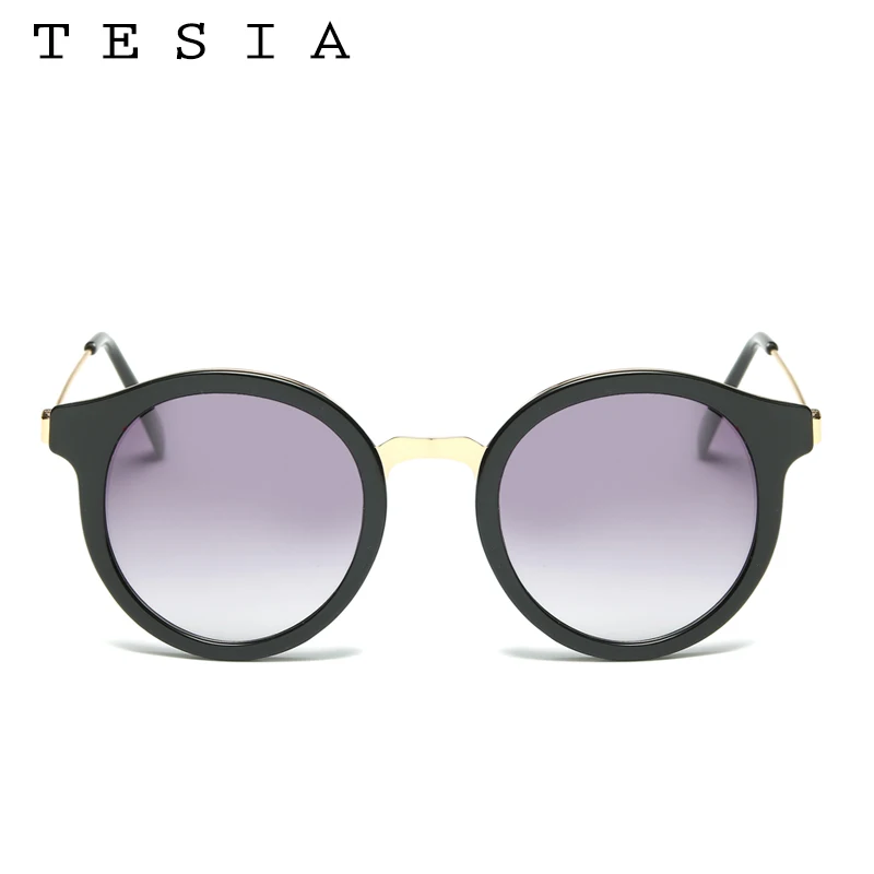 TESIA Sunglasses Women Man Round Glasses For Famous Vintage Eyewear Goggle T1537 | Аксессуары для одежды