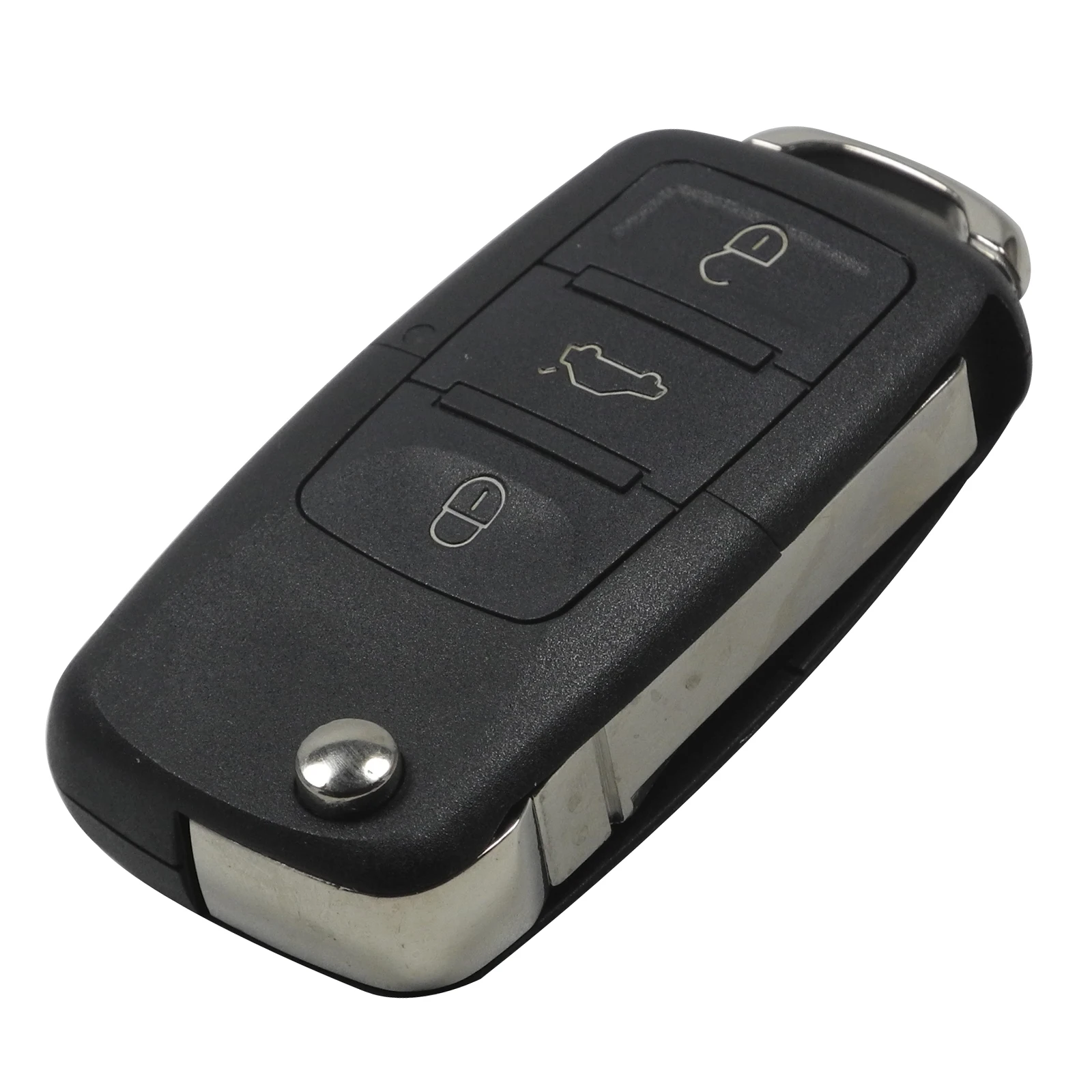 Jingyuqin 3 кнопки листва флип автомобильный брелок для Volkswagen VW Golf Passat Polo Jetta Touran Bora Sharan