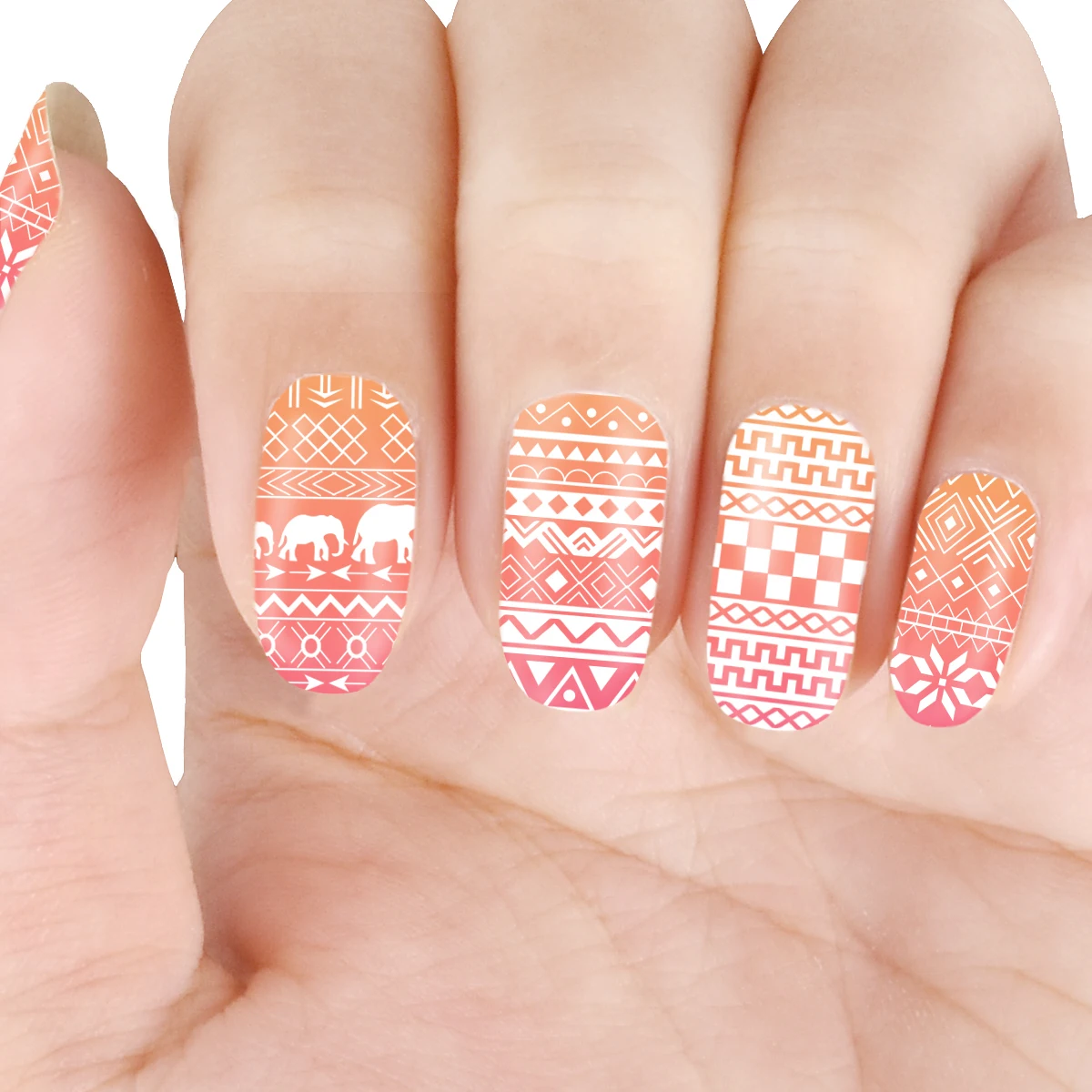 Beautybigbang штамповочная пластина из нержавеющей стали 6*12 см цветок Gingham лоскутное изображение пластины для штамповки ногтей XL-052