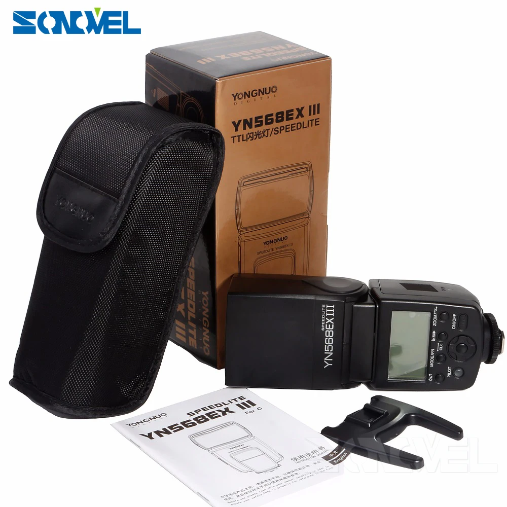 Вспышка Yongnuo для CANON Высокоскоростная синхронизация 1/8000s YN568EX III TTL Master 800D 760D 750D 77D 60D