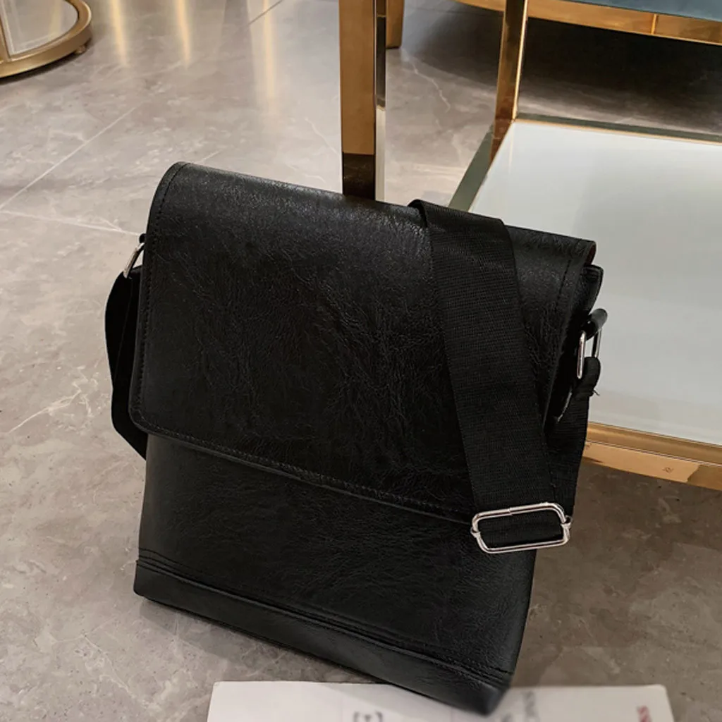 Briefcase Mens Business Bag Briefcase Solid Color Classic Shoulder Bag