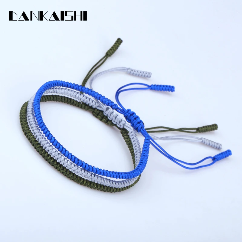 Dankaishi 2018 Multi Color Tibetan Buddhist Bracelets Handmade Knots Lucky Rope Bracelet Size Adjustable Buddha DKSFZ130 | Украшения и