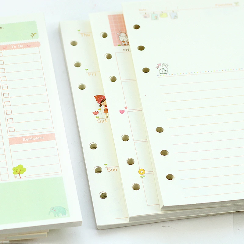 

JIANWU A5 A6Lovely style loose leaf notebook notebook with inner core office supplies kawaii