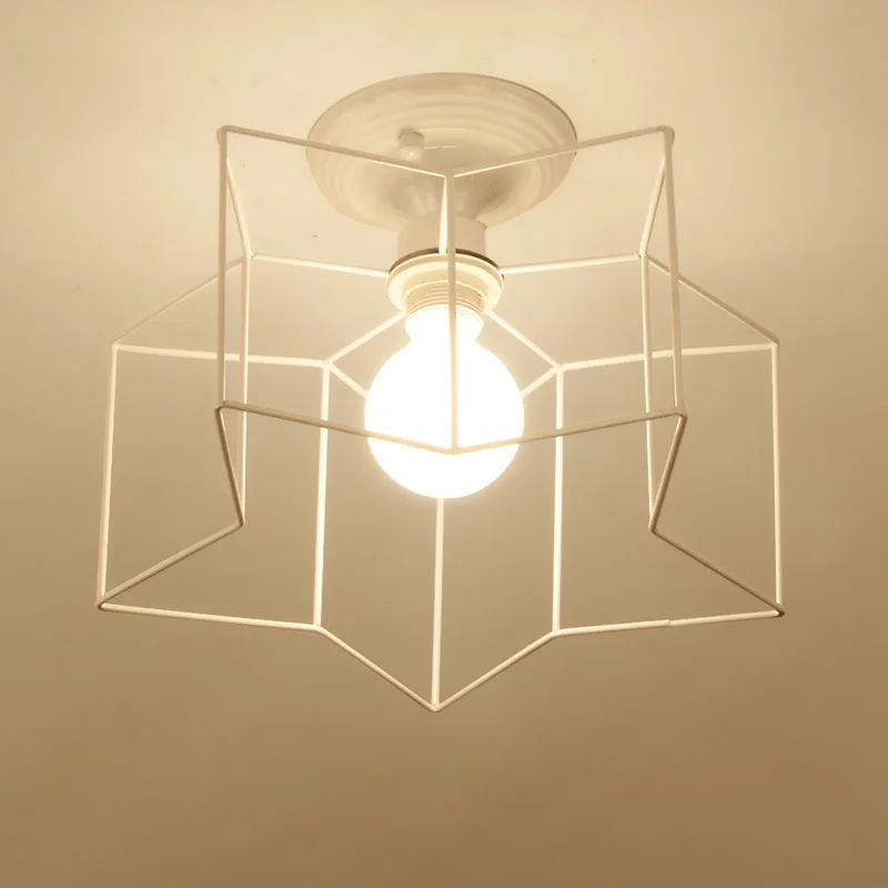 Минималистичные креативные индивидуальные железные потолочные лампы винтажные