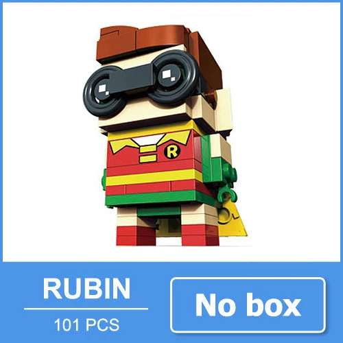 Robin no box Бэтмен Супермен Чудо-Женщина фигурка-конструктор Джокер игрушки Совместимые мини блоки фигурка экшн супер куклы-герои фильм подарок для мальчиков друзей - Цвет: Robin no box