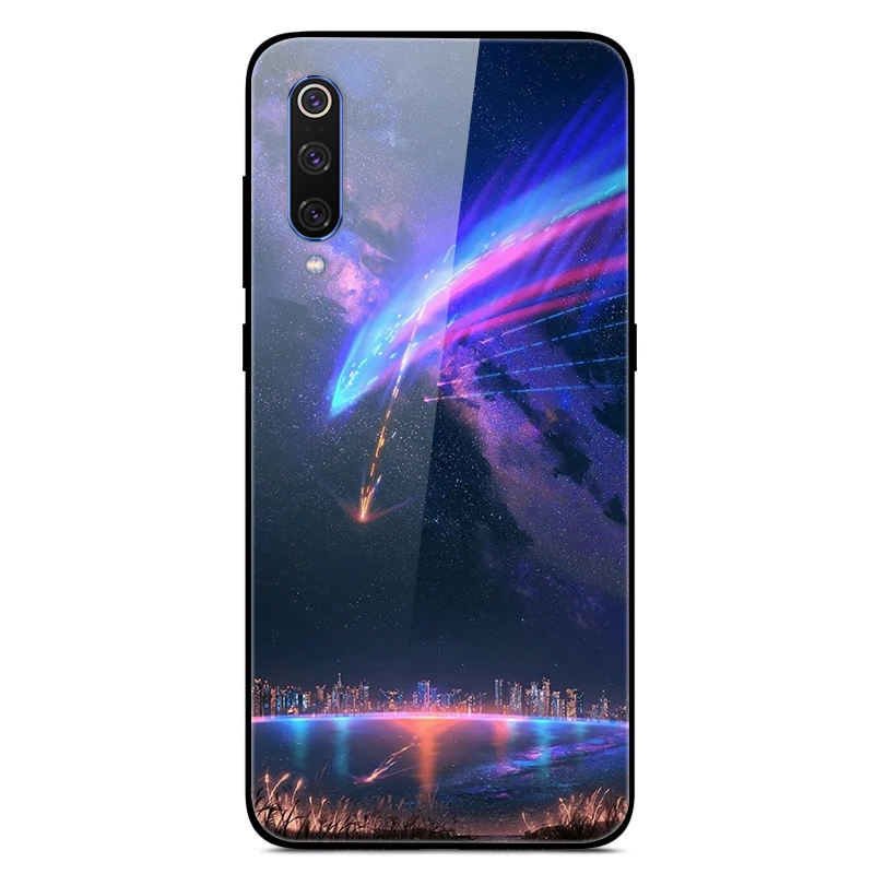 Чехол из закаленного стекла для Xiaomi Mi 9, чехол, стеклянная крышка для Xiaomi Mi 9 SE, чехол, силиконовый бампер, чехол для Xiaomi Mi CC9 Pro 9 Lite
