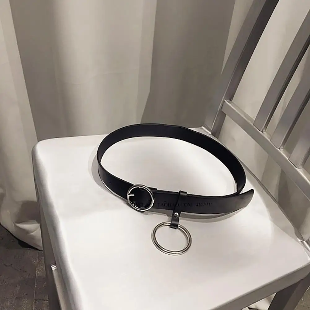 Женский поясной ремень Ceinture Femme модные джинсы в стиле панк пояс с большим круглым