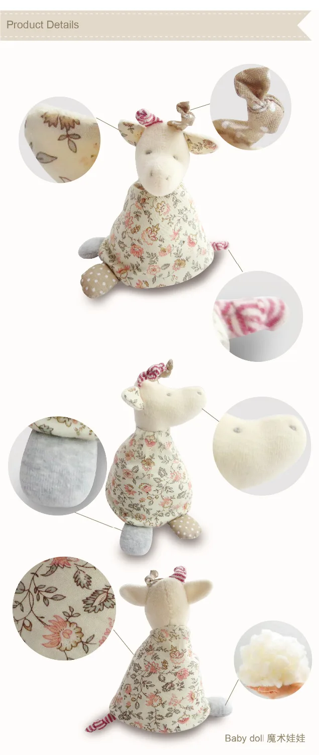 Роскошные детские игрушки олень мягкая ткань куклы ручной работы плюшевая кукла
