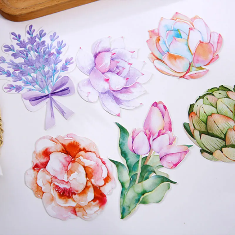 30 шт./лот цветочное растение гетероморфизм открытка акварельная ручная роспись