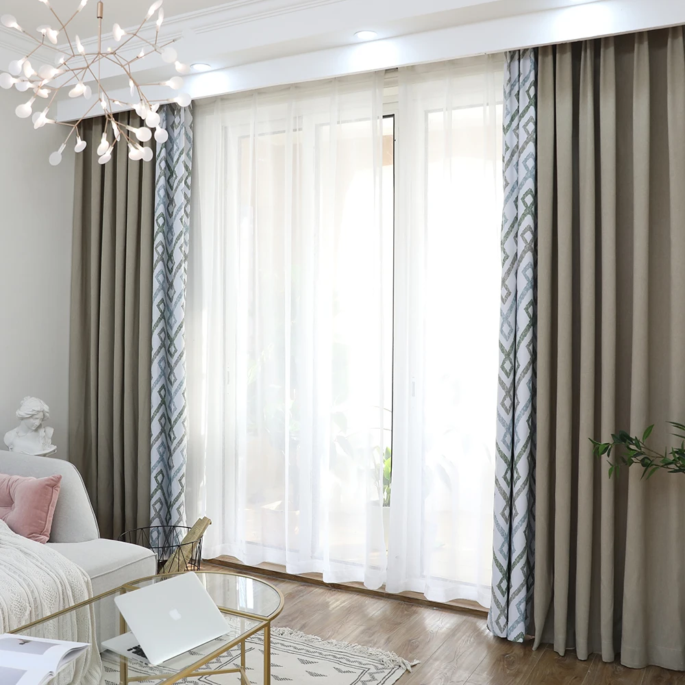 DSinterior 70 затенение 75% Современная Затемняющая штора для гостиной окна на