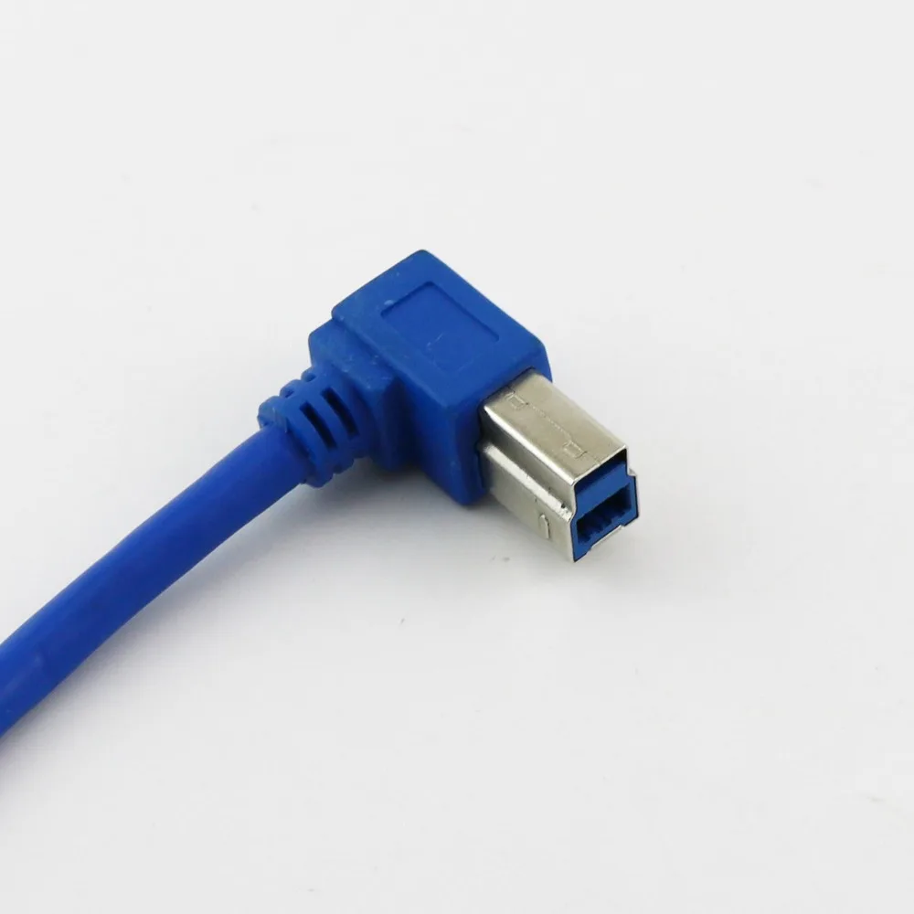 1 шт. USB 3 0 A штекер левый угол к B штекеру 90 градусов Угловой кабель|Компьютерные