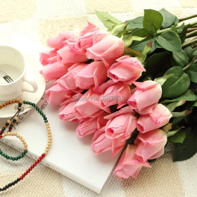 Искусственный цветок свадебное украшение для дома букет невесты роза на День