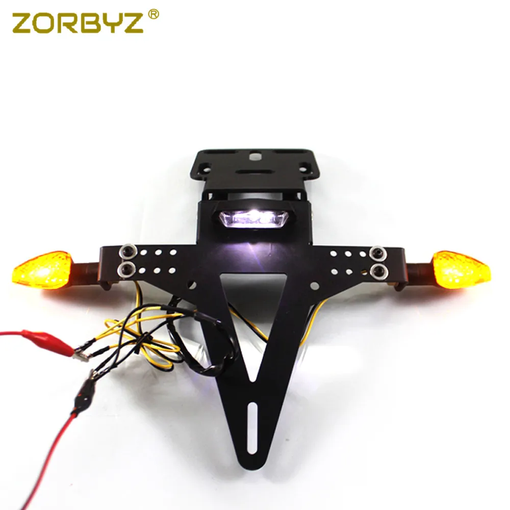 ZORBYZ черный задний фонарь для мотоцикла поворотное сигнальное крепление
