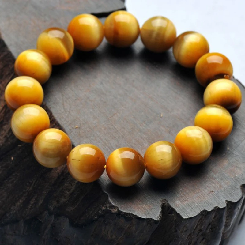 Изящные натуральные золотые бриллианты AAA 8 мм круглые бусины тигровый глаз