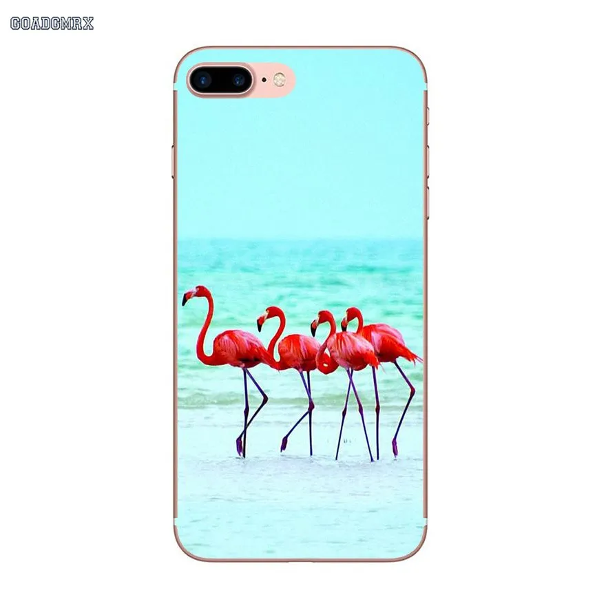 Для samsung Galaxy S2 S3 S4 S5 мини Альфа S6 S7 край S8 S9 плюс J1 Grand Prime животное фламинго
