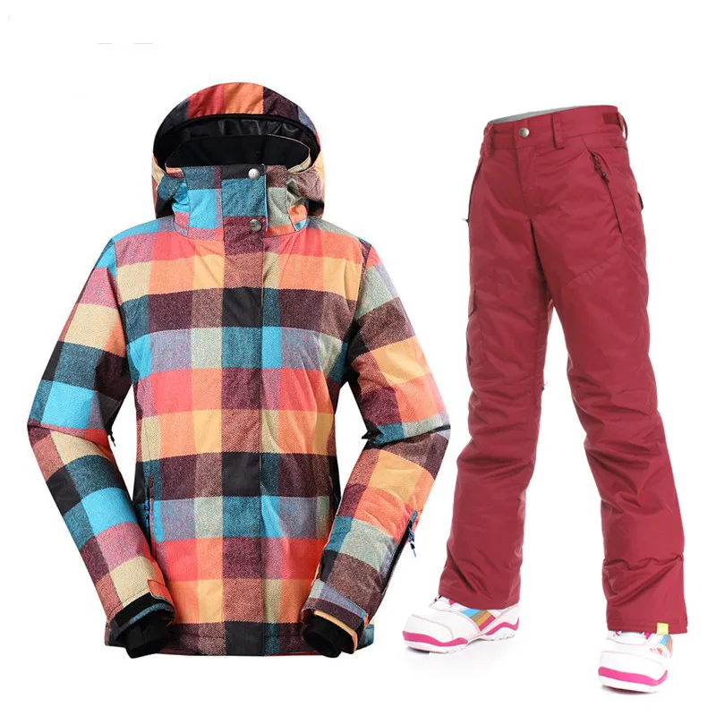 2018 женский лыжный костюм ветрозащитный водонепроницаемый сноуборд уличная