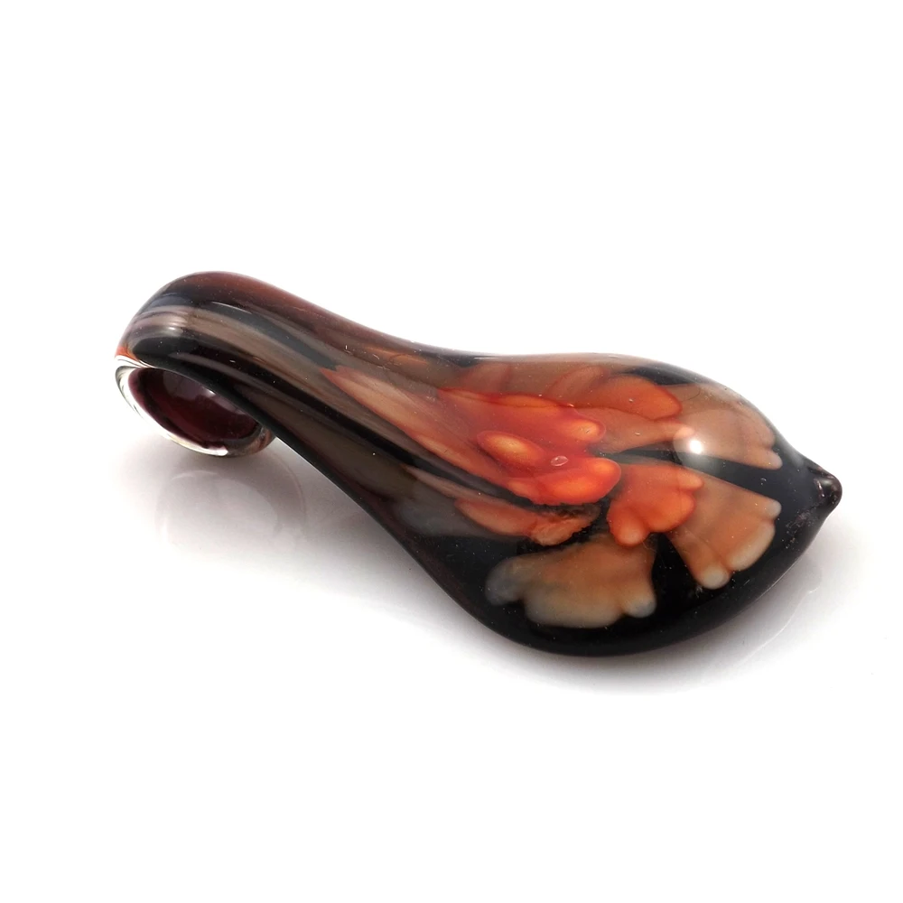 Гиперболическая длинная подвесная художественная стеклянная подвеска с цветком