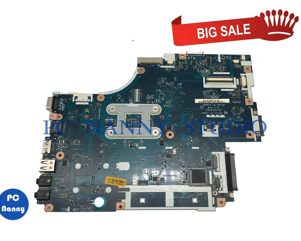 PCNANNY MBBL002001 для ACER 5552 материнская плата ноутбука PWWBE LA 5912P DDR3 с ЦП