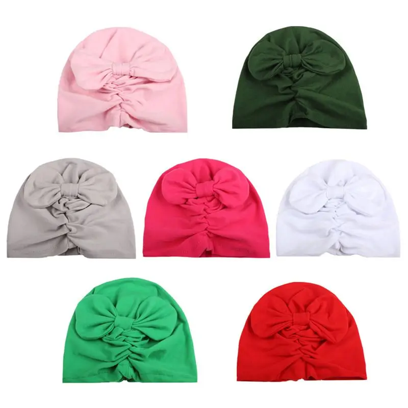 Baby Muts baby India hat children Toddler Kids Boy Girls bow fold head cute cartoon baby headdress casquette chapeau | Детская одежда
