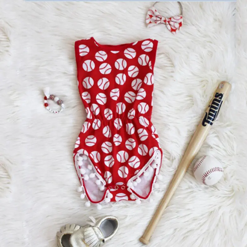 2017 г. изящный Облегающий комбинезон с футбольным принтом для новорожденных