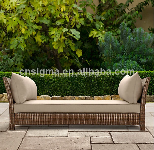 2014 Горячая Распродажа садовый ротанговый шезлонг кушетка|rattan - Цена: 52 710,47 руб.