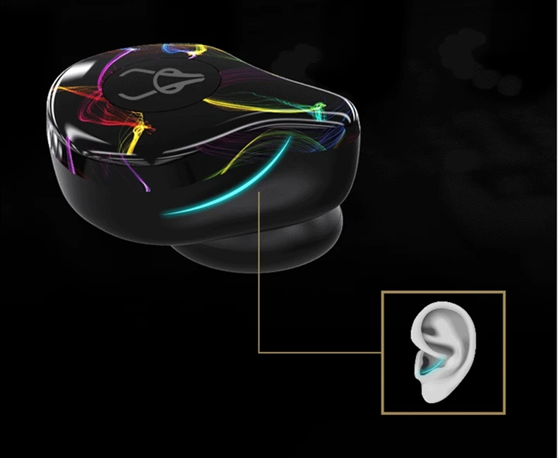Профессиональные Близнецы мини 3D стерео звук Bluetooth наушники невидимые истинные Беспроводные водонепроницаемые спортивные наушники с внешним аккумулятором