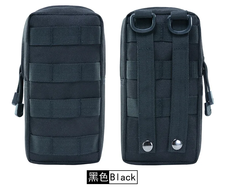 Черный Военная Сумка 900D MOLLE, сумка для первой помощи, тактическая сумка, сумка для утилиты, жилет, гаджет, охотничий спортивный поясной пакет, оборудование для улицы - Цвет: Черный