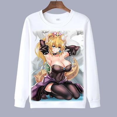 Толстовка Kuppa Hime с рисунком Bowsette Bowser Koopa костюм принцессы bowser для косплея