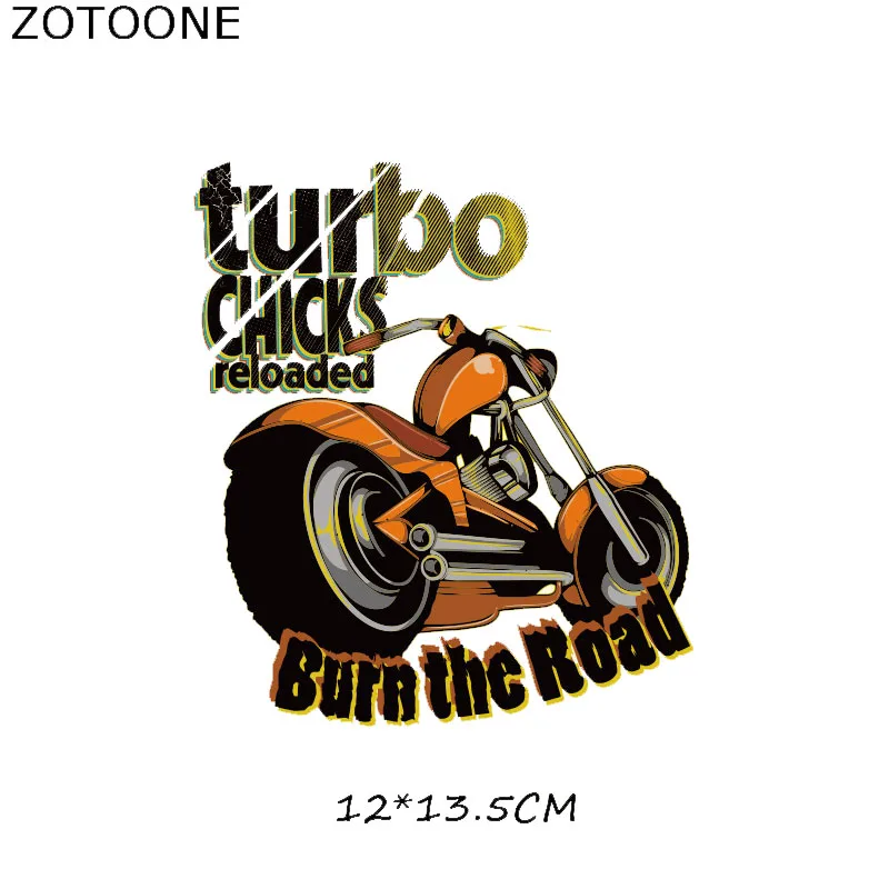 ZOTOONE мотоциклетные Пластыри для мотор для одежды Rider глажка на пластыри наклейки DIY теплопередача аксессуары моющиеся аппликации E - Цвет: 4
