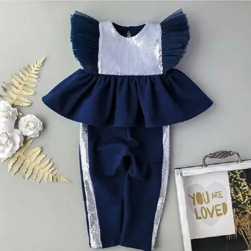 2 шт. детский комплект одежды из топа и длинных брюк | Мать ребенок