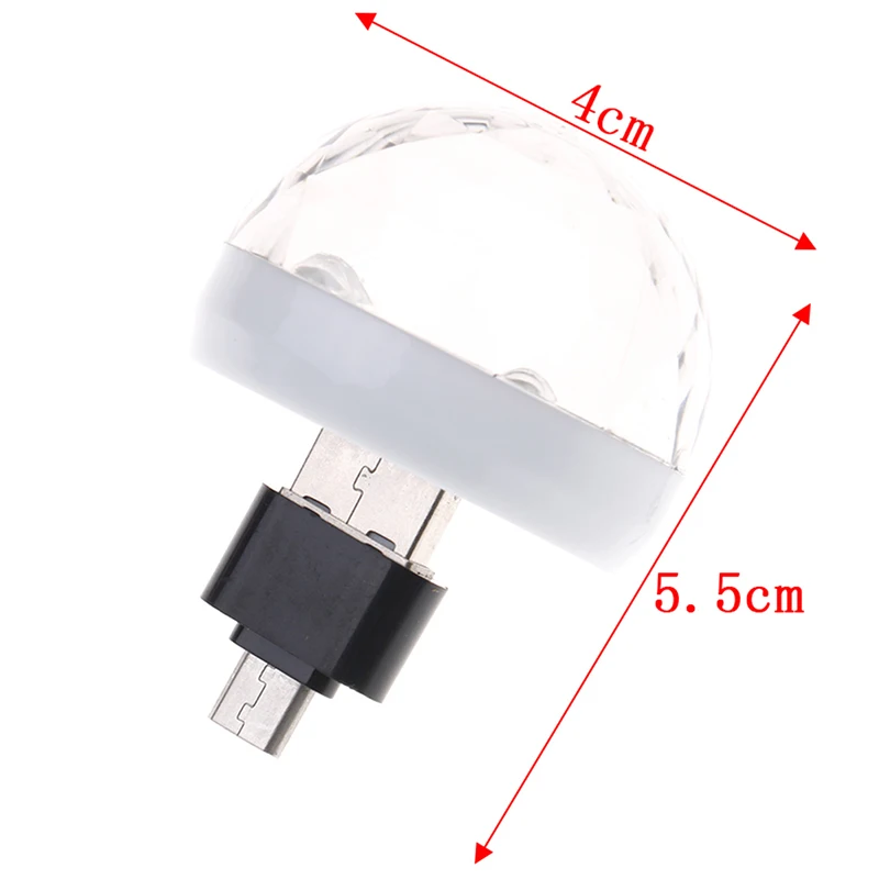 Мини USB led вечерние светильник s музыкальный сценический светильник шоу клуб диско светильник лазерный проектор контроль звука кристалл магический шар эффект светильник s