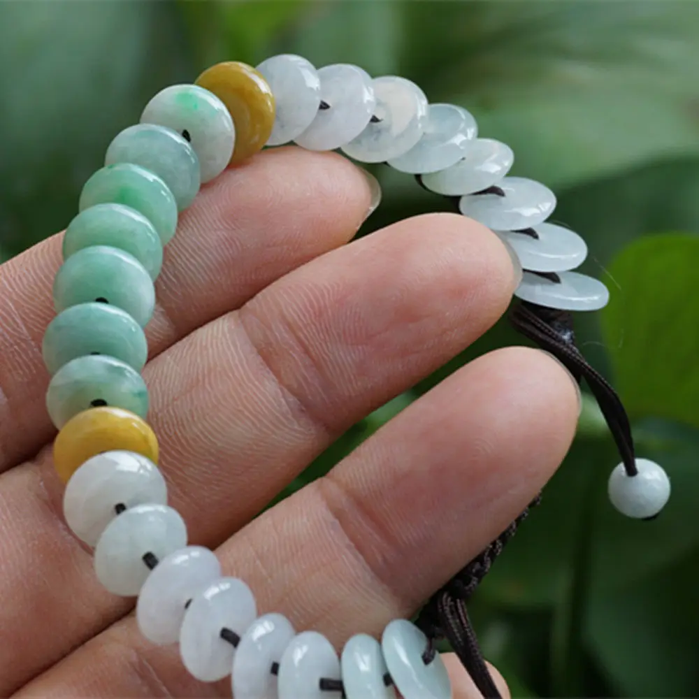 

Natural Jade Necklace Emerald Jadeite Round beads long 8mm bead Jadeite Necklace