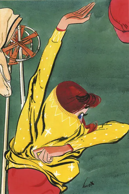 Винтажный постер для катания на лыжах спорта путешествий il secolo xx классические