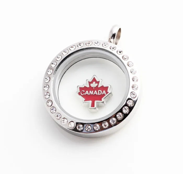 

Free Shipping, 20pcs Enamel Red Flag Floating Charms Fit For Glass Living Memory Lockets, Gifts