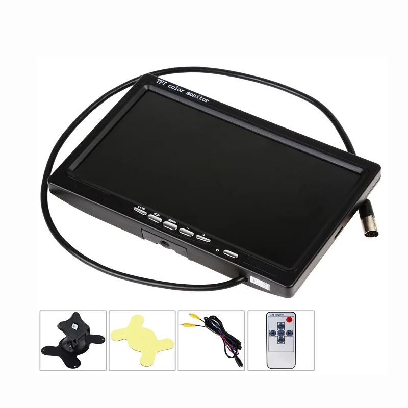 Онлайн/Super HD ЖК дисплей 7 дюймовый монитор с VGA + AV HDMI ультра высокая яркость до 800*480