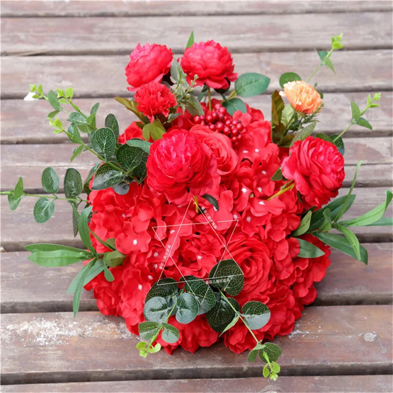 Шелковый цветочный шар полка для свадьбы центральный предмет украшение домашней