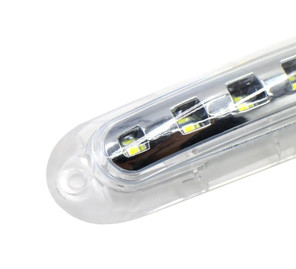 2 шт. прозрачные линзы янтарсветильник 9 SMD LED + хромированные кольца Боковой