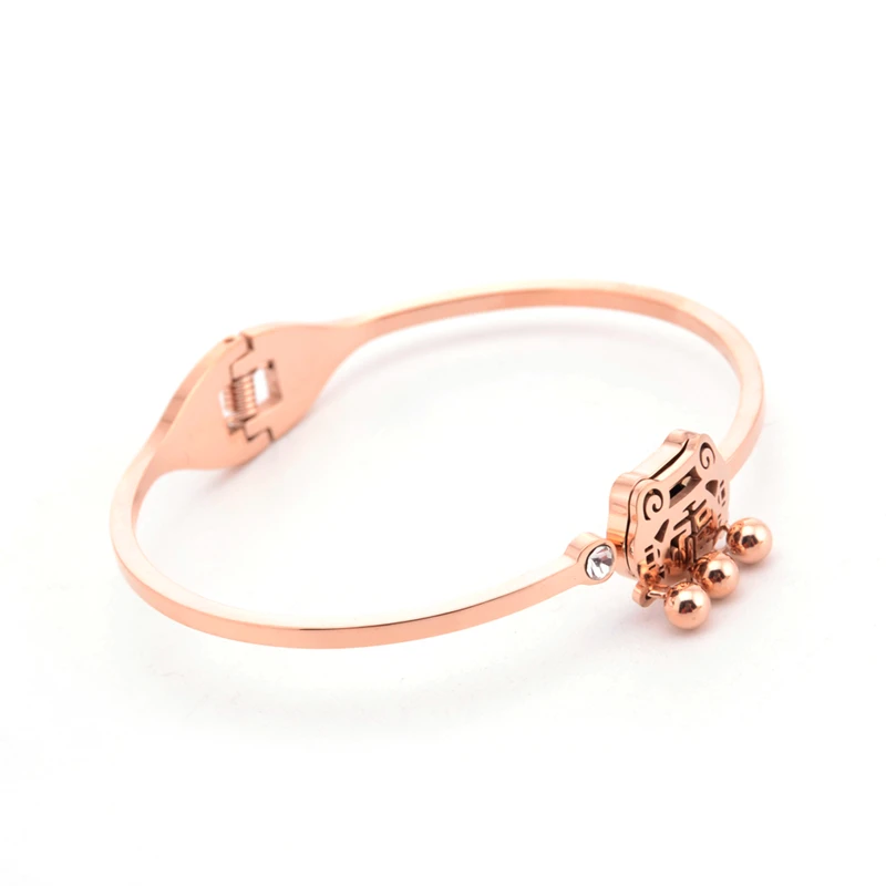 Посылка почтой Горячая продажа розовое золото Простой Циркон весна пряжка