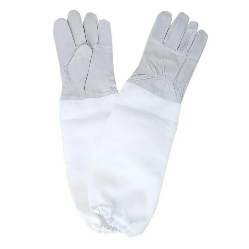 Beekeeping gloves goat bee anti-bee beekeeping protection long-sleeved equipment and tools **D | Дом и сад