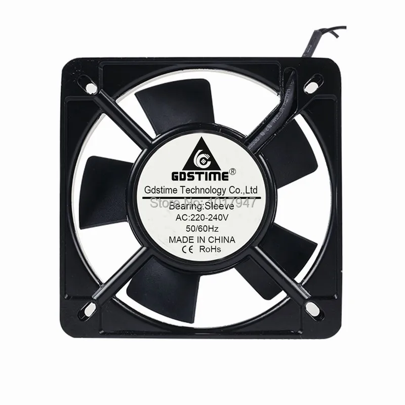 

10 шт. Лот Gdstime AC 220 В 240 В 2 провода 11 см 110x110x25 мм Бесщеточный Охлаждающий вентилятор двигателя