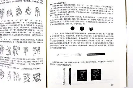 Китайская Базовая записная книжка традиционная иероглифная книга для