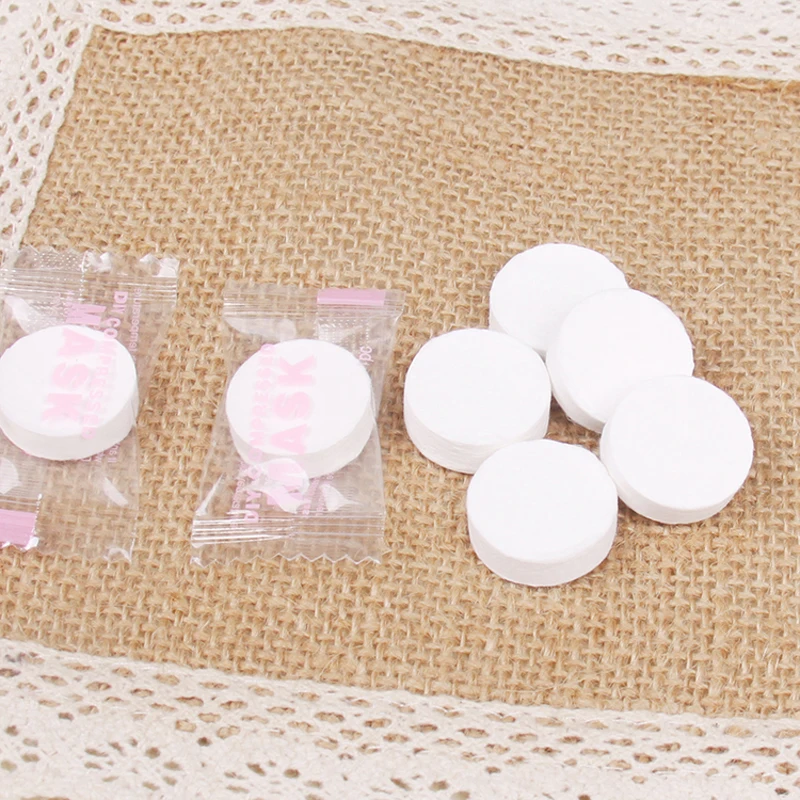 Сжатая маска для лица женщин одноразовая бумажная сделай сам 50 шт./упак.