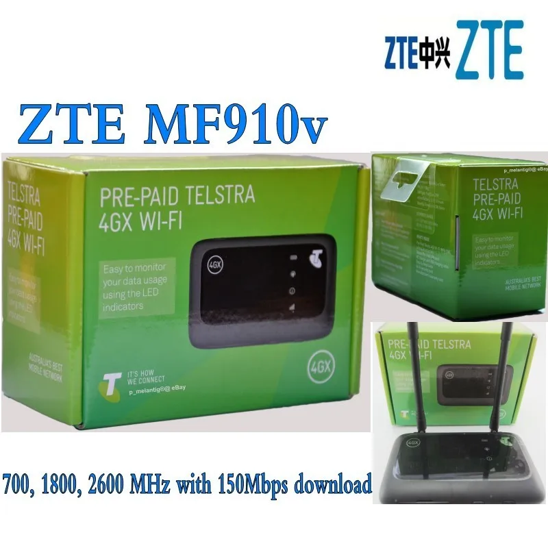 Лот из 10 шт разблокированный ZTE Hotspot MF 910v 150 Мбит/с карманный 4G мобильный модем