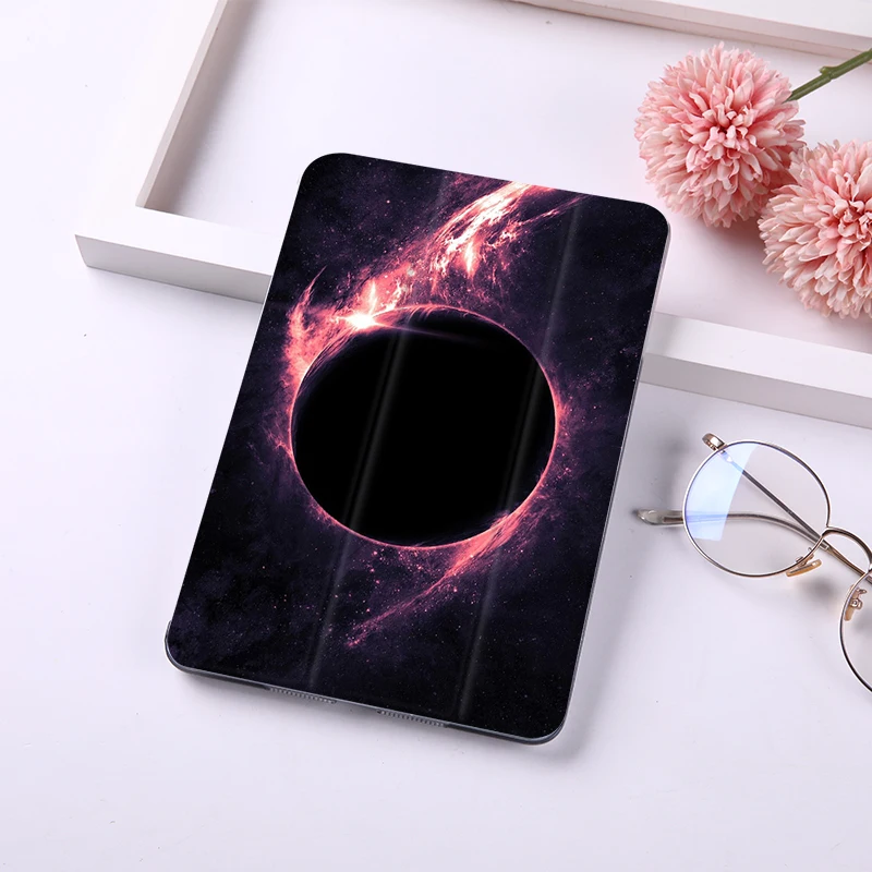 Чехол для ipad mini 1/2/3/4 mini 5, Жесткий Чехол-книжка с Умной подставкой, чехол из искусственной кожи с принтом красивого ночного неба, чехол с Луной, чехол