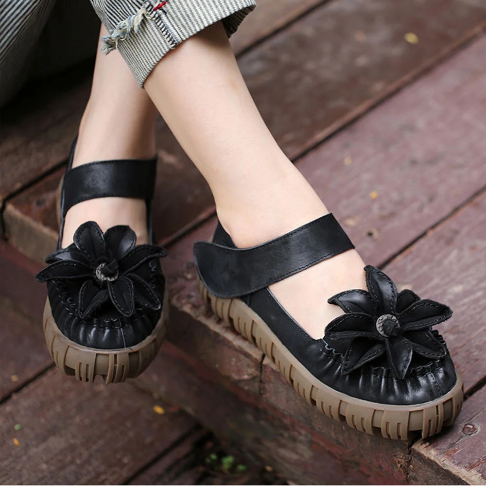 Женские туфли ручной работы VALLU повседневные из натуральной кожи на плоской