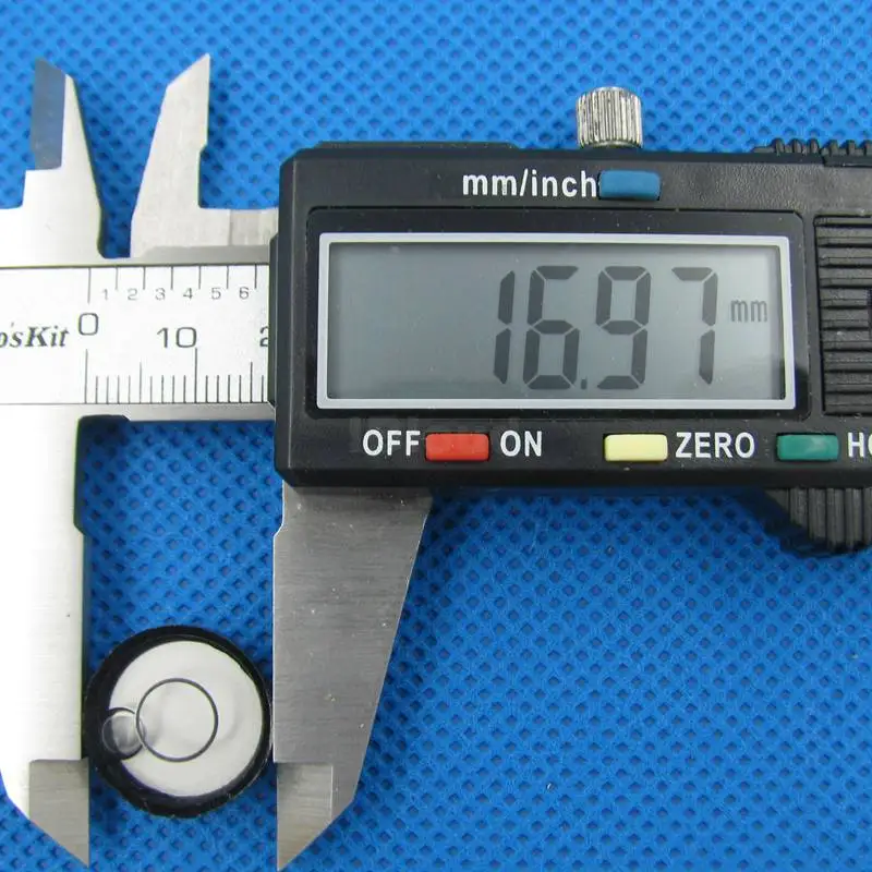 Стеклянный цилиндрический пузырьковый уровень QASE круглый стеклянный флакон 17*6