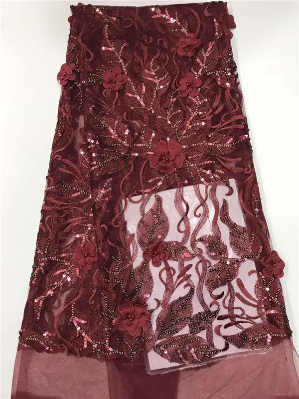 Вышивка подлинный французский бисер пайетки 3d кружево швейцарское африканская