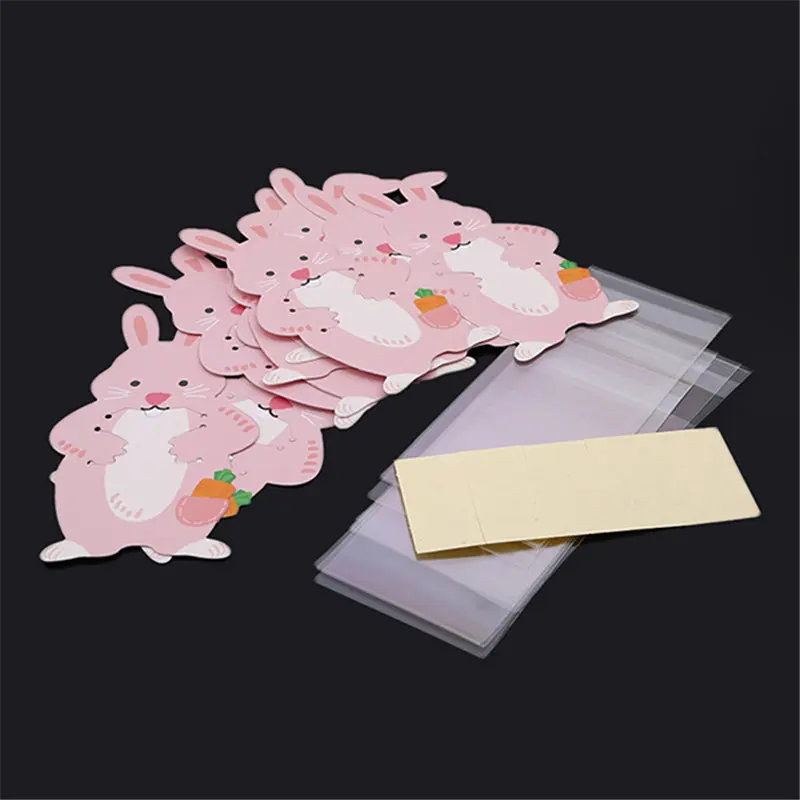 Новые 10 шт милые животные Медведь Кролик конфеты сумки печенья подарочные